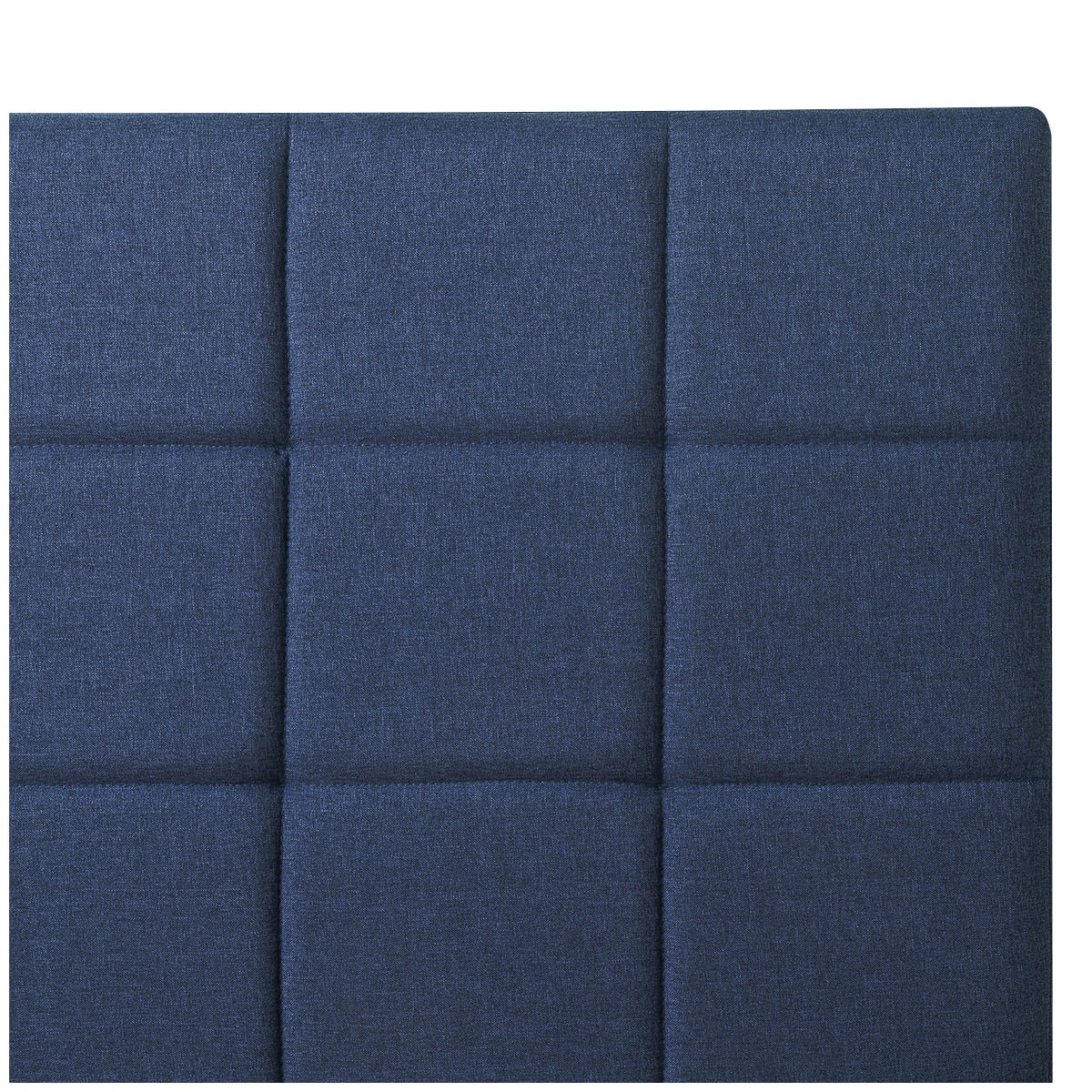 Blackstone Square Platform Bed Navy King (Zinus)