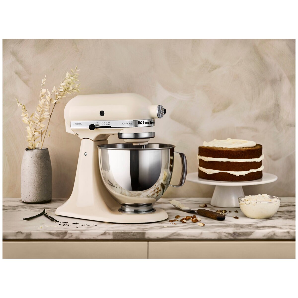 KitchenAid KSM160 Artisan Stand Mixer Almond Cream