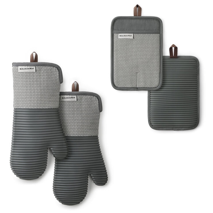 KitchenAid Basketweave Mitt & Pot Holder 4 pk