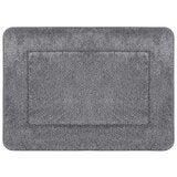 French Connection Memory Foam Bath Mat 2 Pack Set Steel Grey