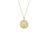 1191686 18KT Yellow Gold Reversible Medallion Pendant/