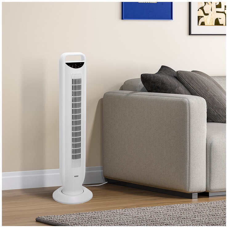 Seville Ultraslim DC Tower Fan White EHF10267