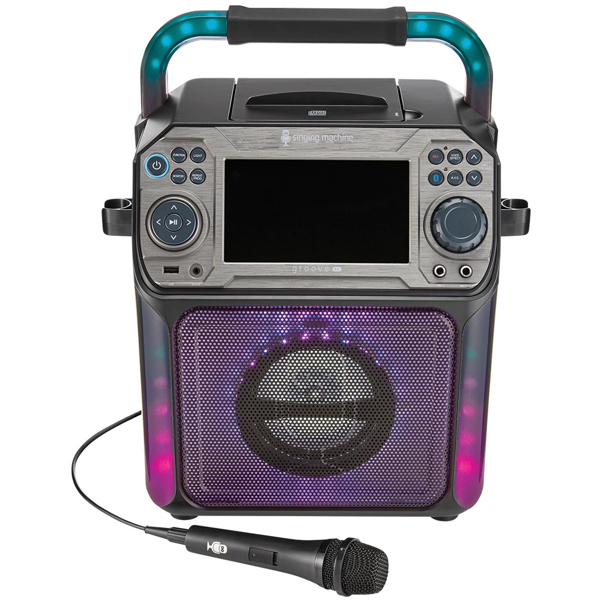 Singing Machine Groove XL with Bluetooth & Light Show SMSTVG784BK