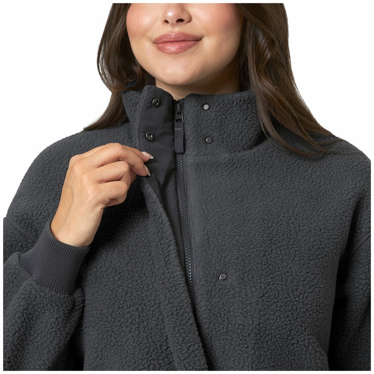 Mondetta Womens Sherpa Full Zip Fleece Jacket