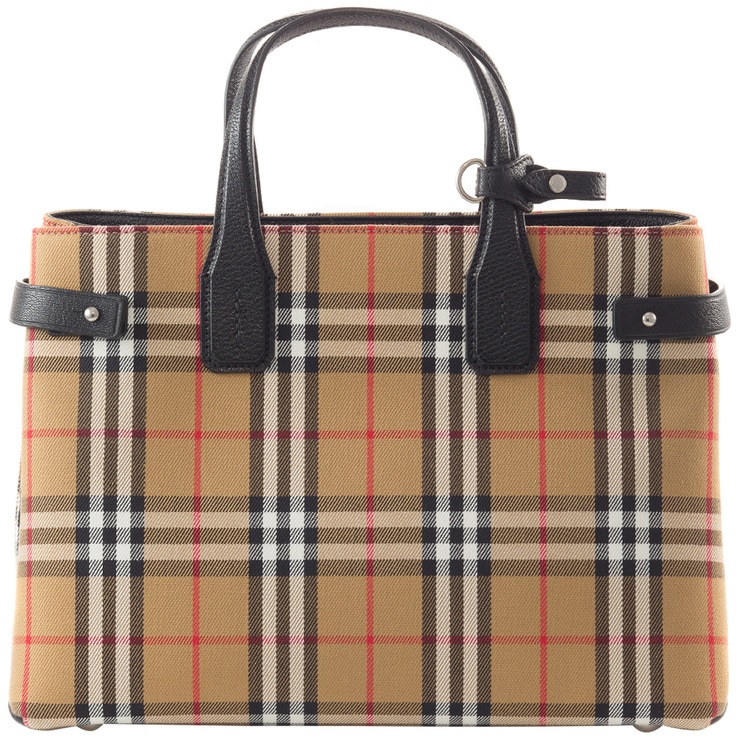burberry vintage check tote bag