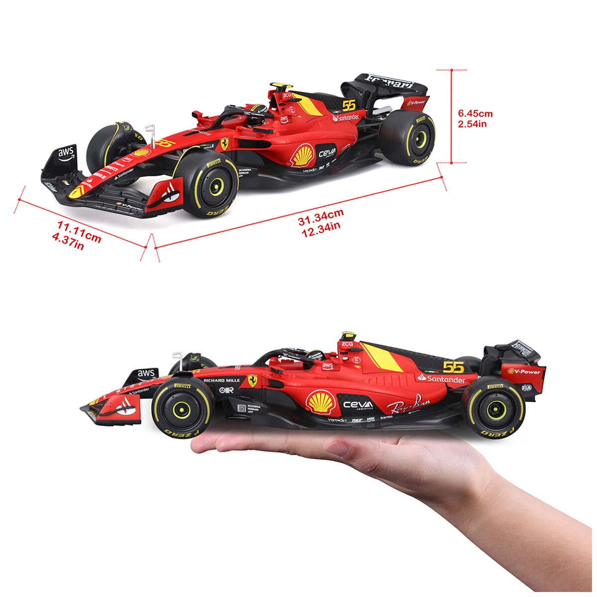 1:18 Ferrari SF-23 2023 Monza Carlos Sainz 1:18 Ferrari SF-23 2023 Monza Carlos Sainz