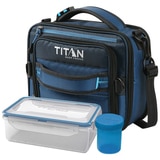 Titan Expandable Lunch Pack with Ice Packs - Blue