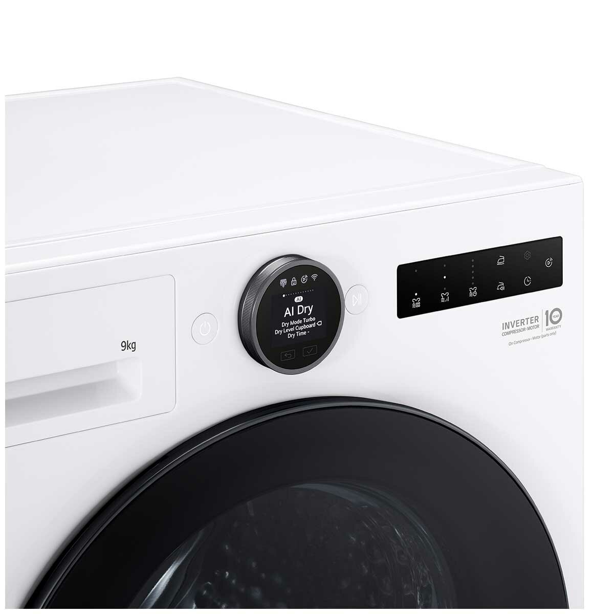 LG 9kg Series 9 Heat Pump Dryer Essence White DXH9-09W
