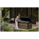 Keter Signature 570L Storage Box Walnut Look Keter Signature 570L Storage Box Walnut Look