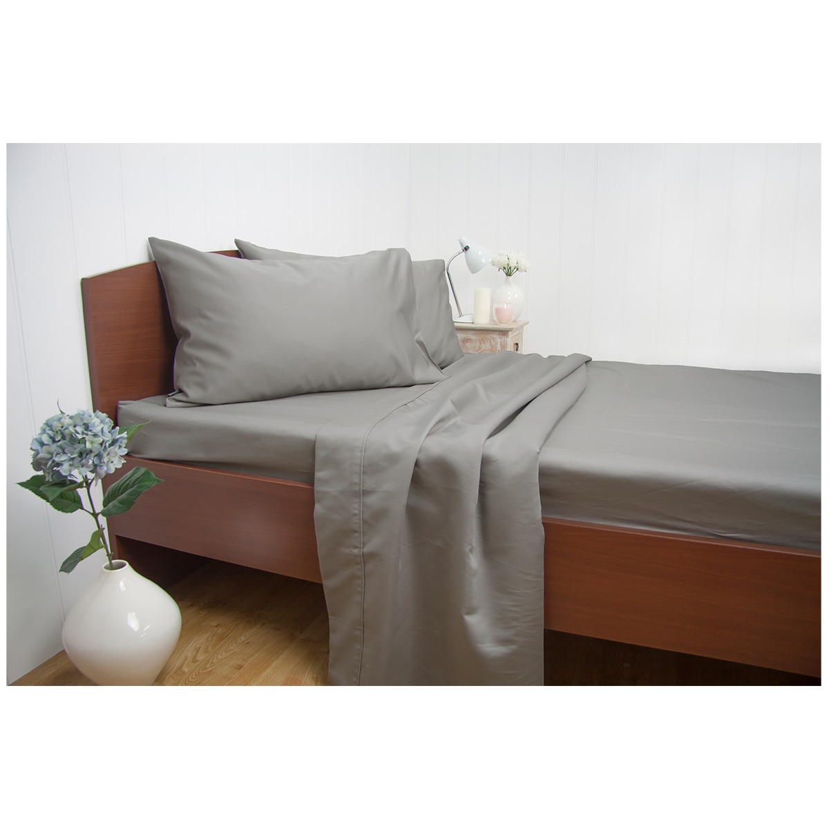 Ardor 1900TC Cotton Rich Sheet Sets King - Grey