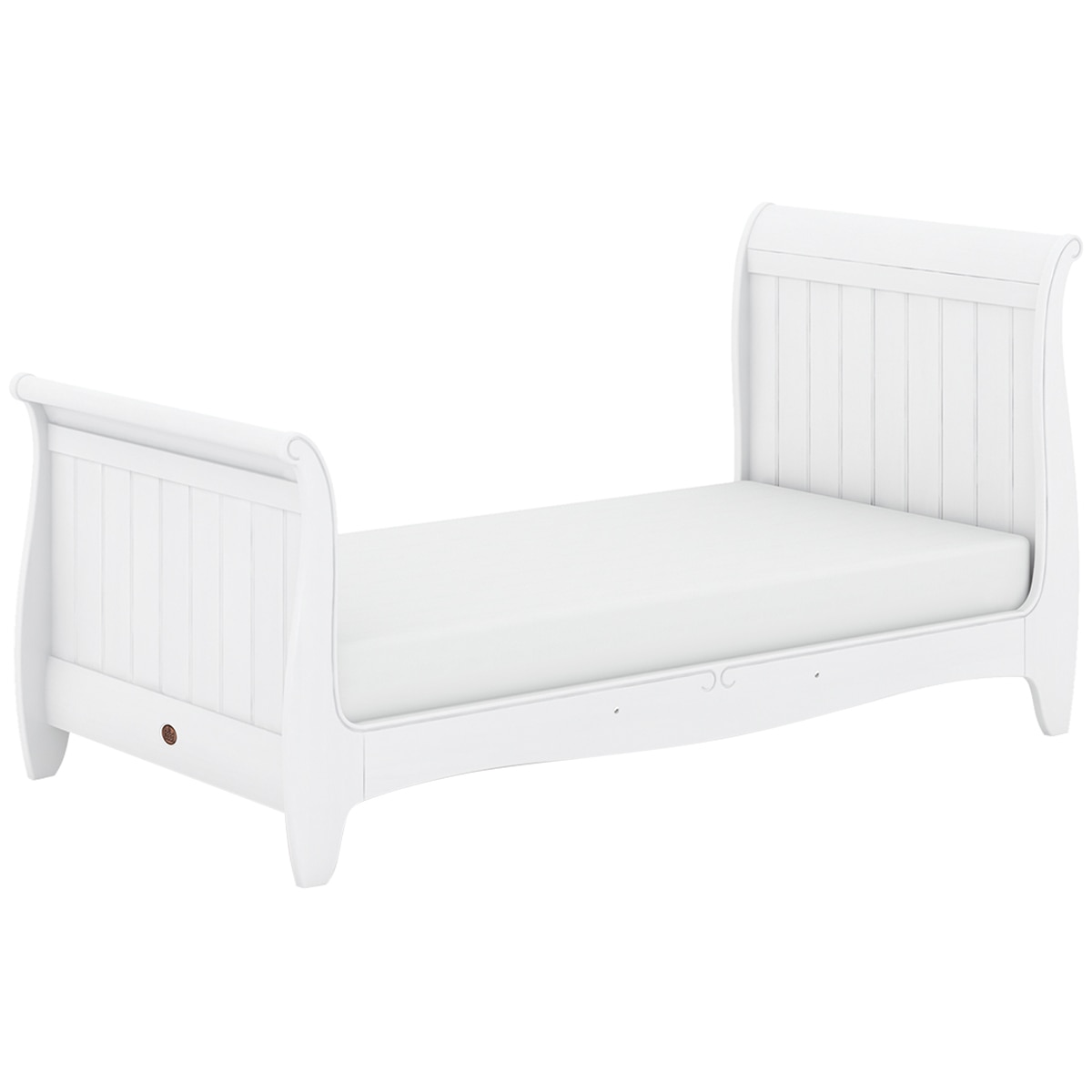 Boori Sleigh King Single Bed - Barley/White