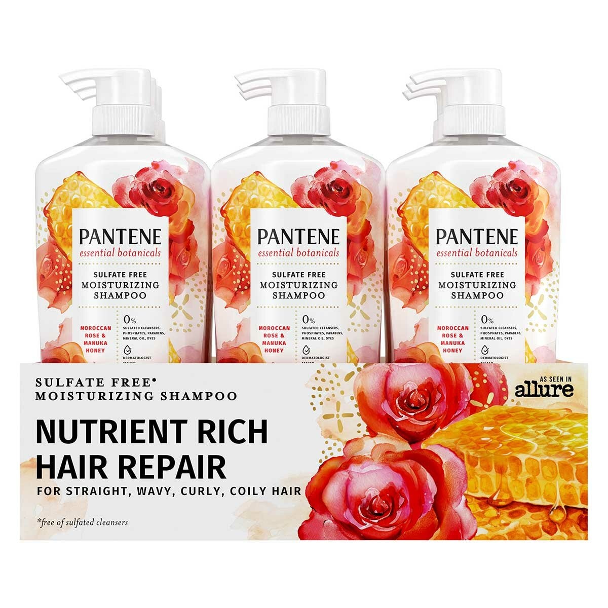 Pantene Essential Botanicals Conditioner Moroccan Rose Honey & Manuka 1.13L