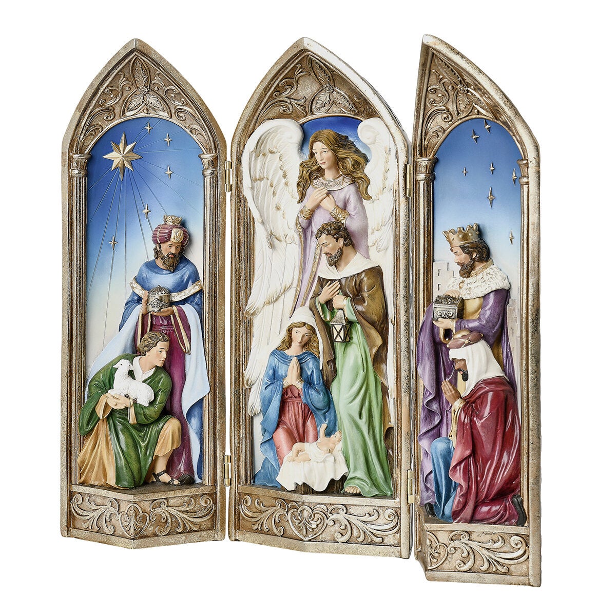40.6cm Nativity Scene Tri-Fold