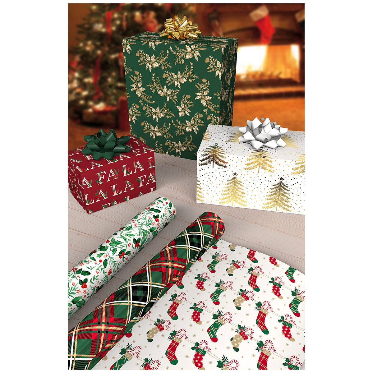 Kirkland Signature Traditional Double-Sided Gift Wrap 6 Pack