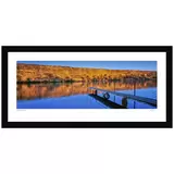 Ken Duncan 40 Flood's Jetty, Swan Reach, SA Framed Print Black