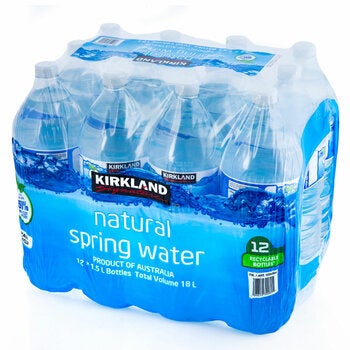 Kirkland Signatur Natural Spring Water Bottles 12 x 1.5L