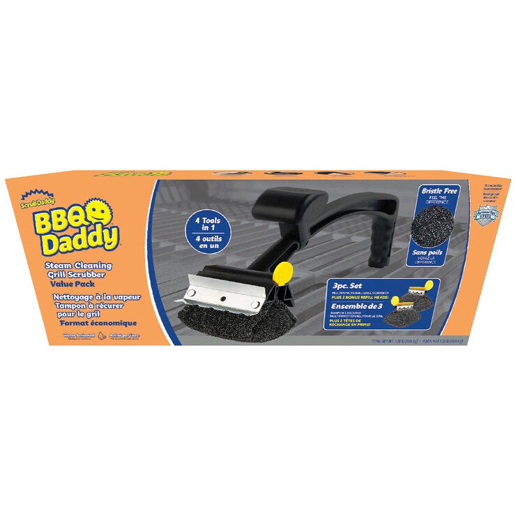 Scrub Daddy BBQ Steam Cleaning Grill Scrubber With Refill Head Scrub Daddy BBQ Steam Cleaning Grill Scrubber With Refill Head