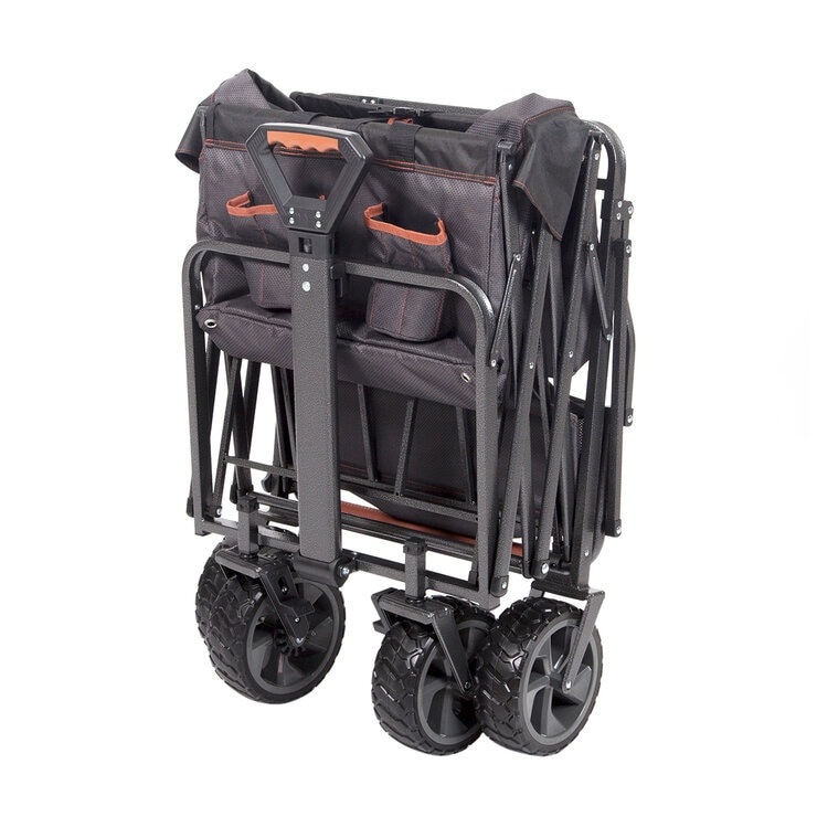 Mac Sports Deluxe Push Pull Folding Wagon with Brakes