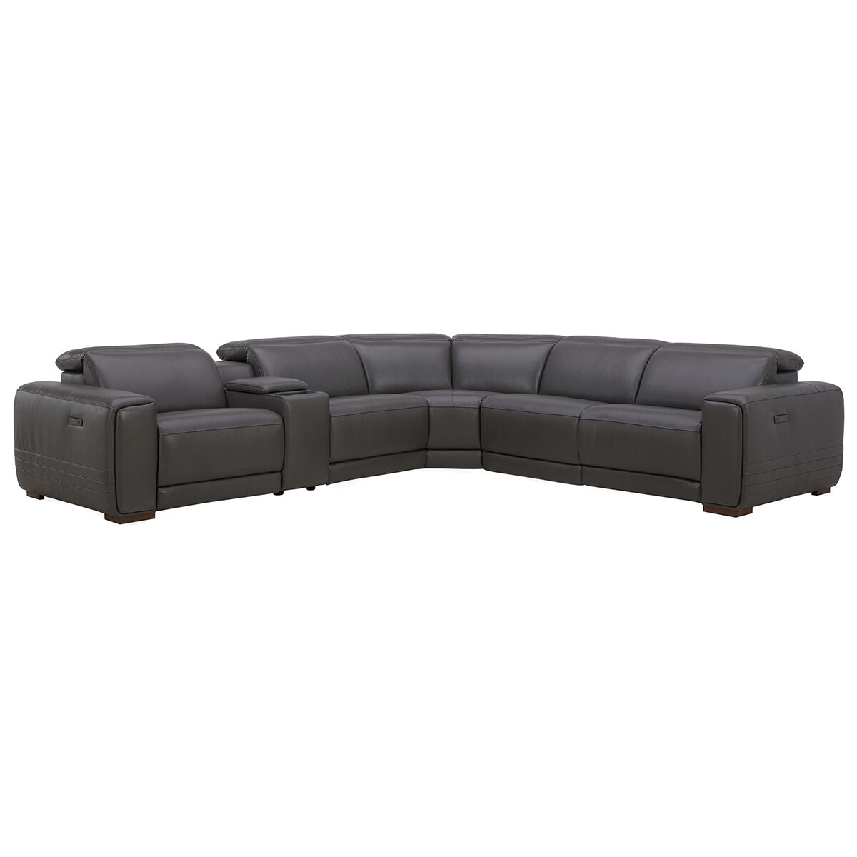 Aiden & Ivy Leather Power Reclining Sectional