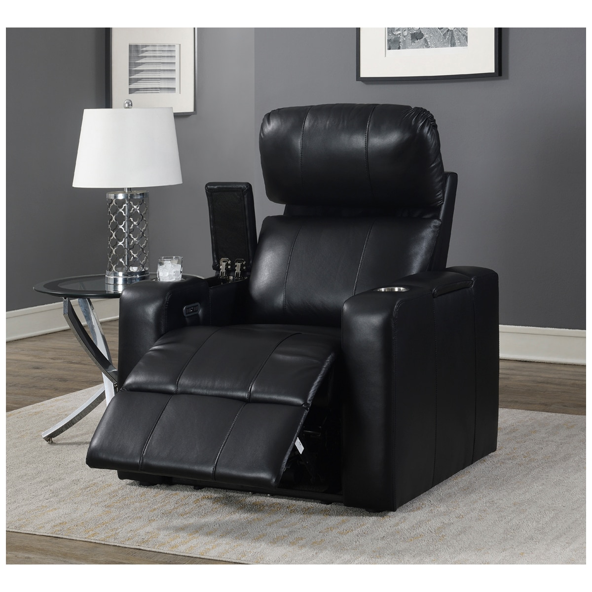 Pulaski Leather Home Theatre Power Recliner