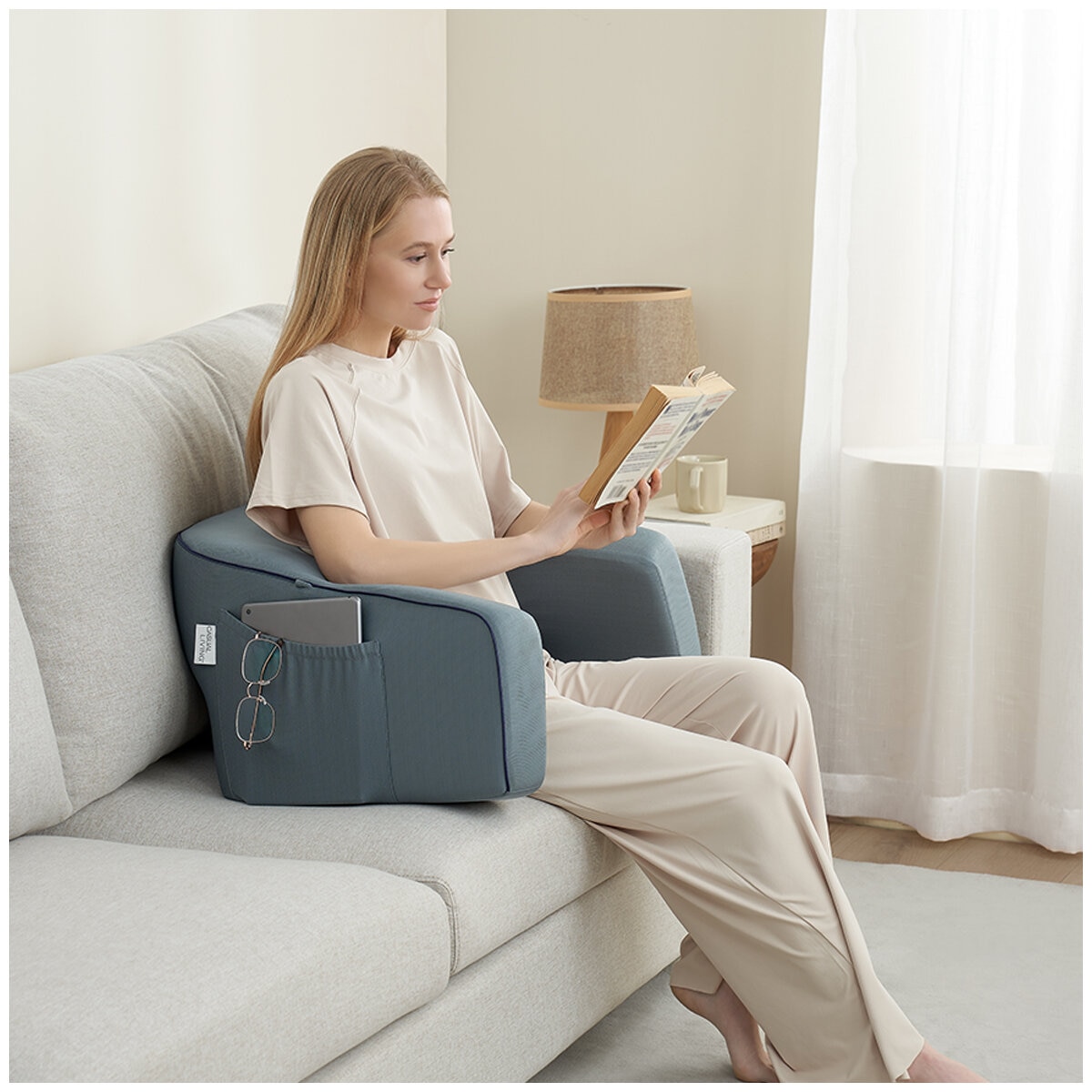 Lap Desk with Removable Knit Cover