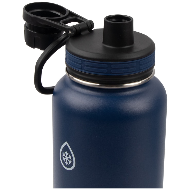 ThermoFlask Insulated Stainless Bottle 1.2L 2pk Grey Dark Blue Costco