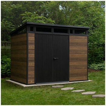 Keter Signature Pent Shed Walnut 2.8 x 2.2M