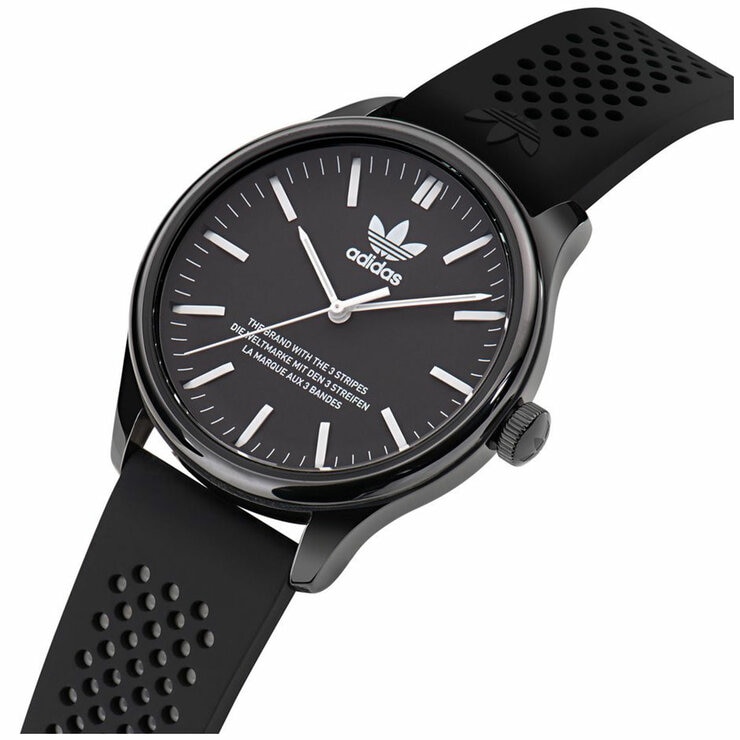 Adidas Originals Code One Black Dial Silicone Strap Watch AOSY23031 Adidas Originals Code One Black Dial Silicone Strap Watch AOSY23031