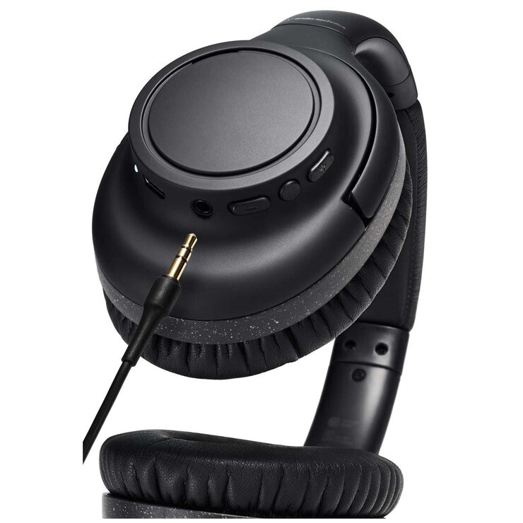 Audio-Technica Noise Cancelling Over Ear Wireless Headphones Black ATH-S300BT Audio-Technica Noise Cancelling Over Ear Wireless Headphones Black ATH-S300BT