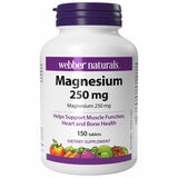 Webber Naturals Magnesium 250mg 150 Tablets Webber Naturals Magnesium 250mg 150 Tablets