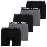 Puma Boxer 5 Pack Black And Grey