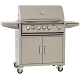 Urban Islands  304 Stainless Steel 30" 4 Burner Grill Cart LP
