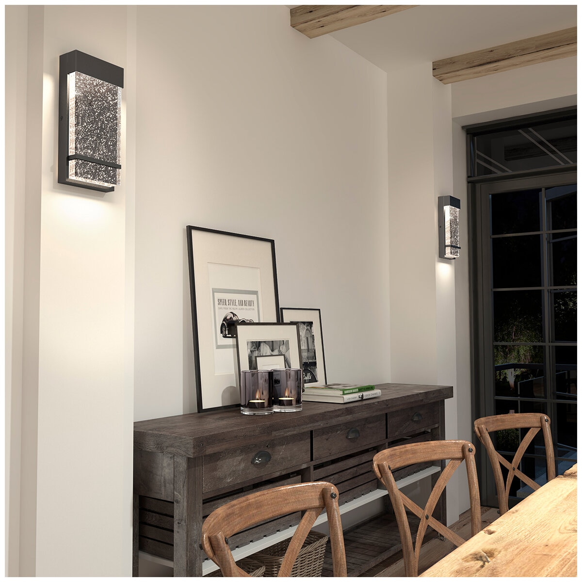 Artika Skyler Indoor-Outdoor Bubble Glass LED Wall Light - OUT-SK-C6BL Artika Skyler Indoor-Outdoor Bubble Glass LED Wall Light - OUT-SK-C6BL