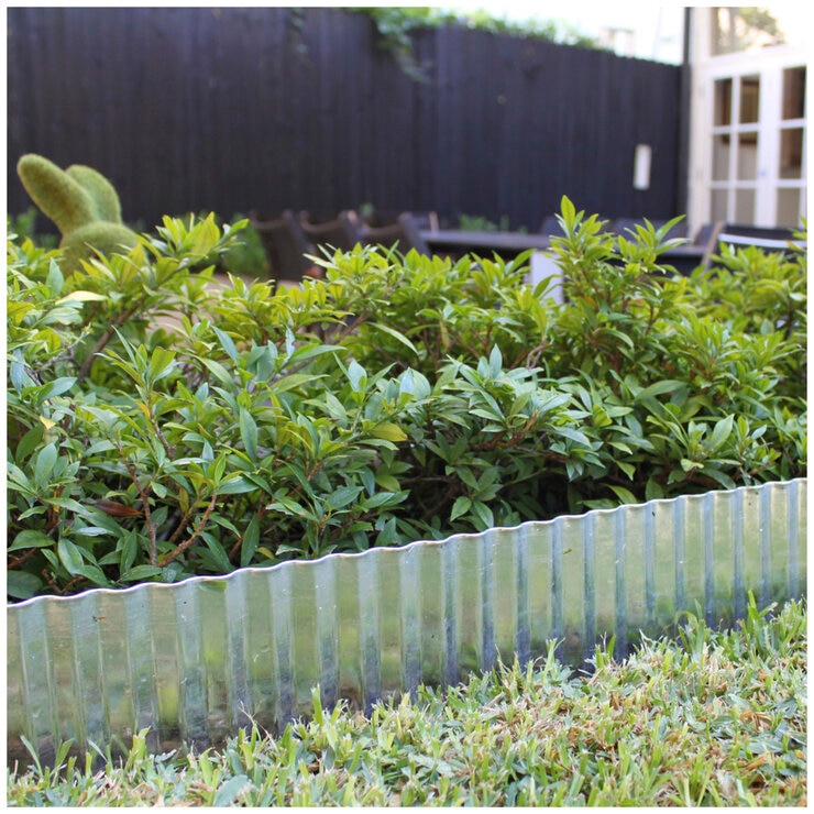 Greenlife Metal Garden Edging Roll Galvanised 2 x (6 m X 150 mm)