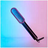 Tymo Ring Hair Straightener Brush Black and Purple HC100