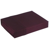 Ramesses 1000 Thread Count Pima Cotton Narrow Stripe King Sheet Set Burgundy