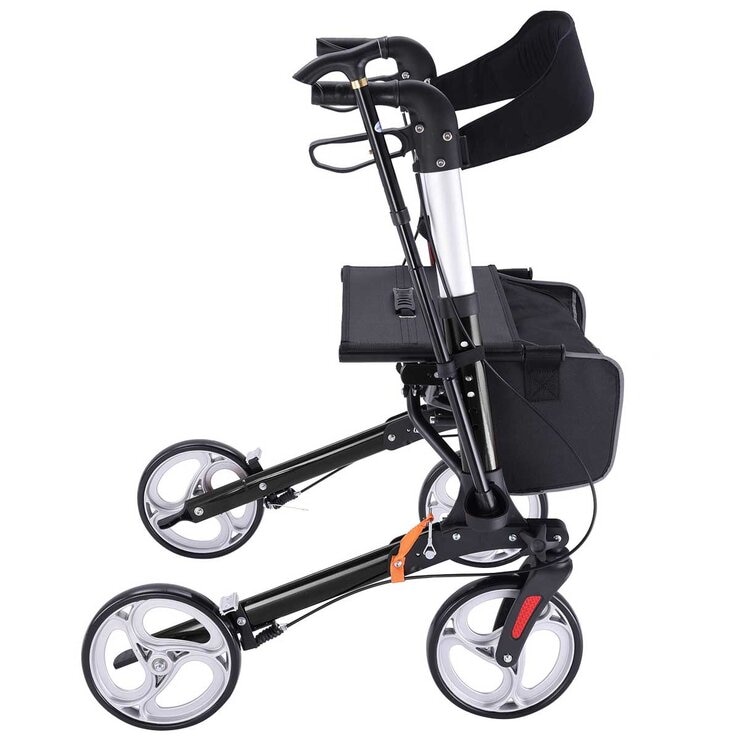 Altus Deluxe Euro Style Walker Rollator 10 Inch Wheel Black Altus Deluxe Euro Style Walker Rollator 10 Inch Wheel Black
