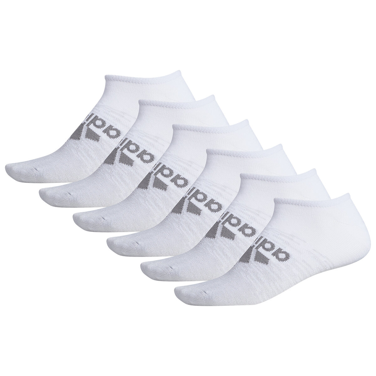 Adidas No Show Sock 6 Pack White