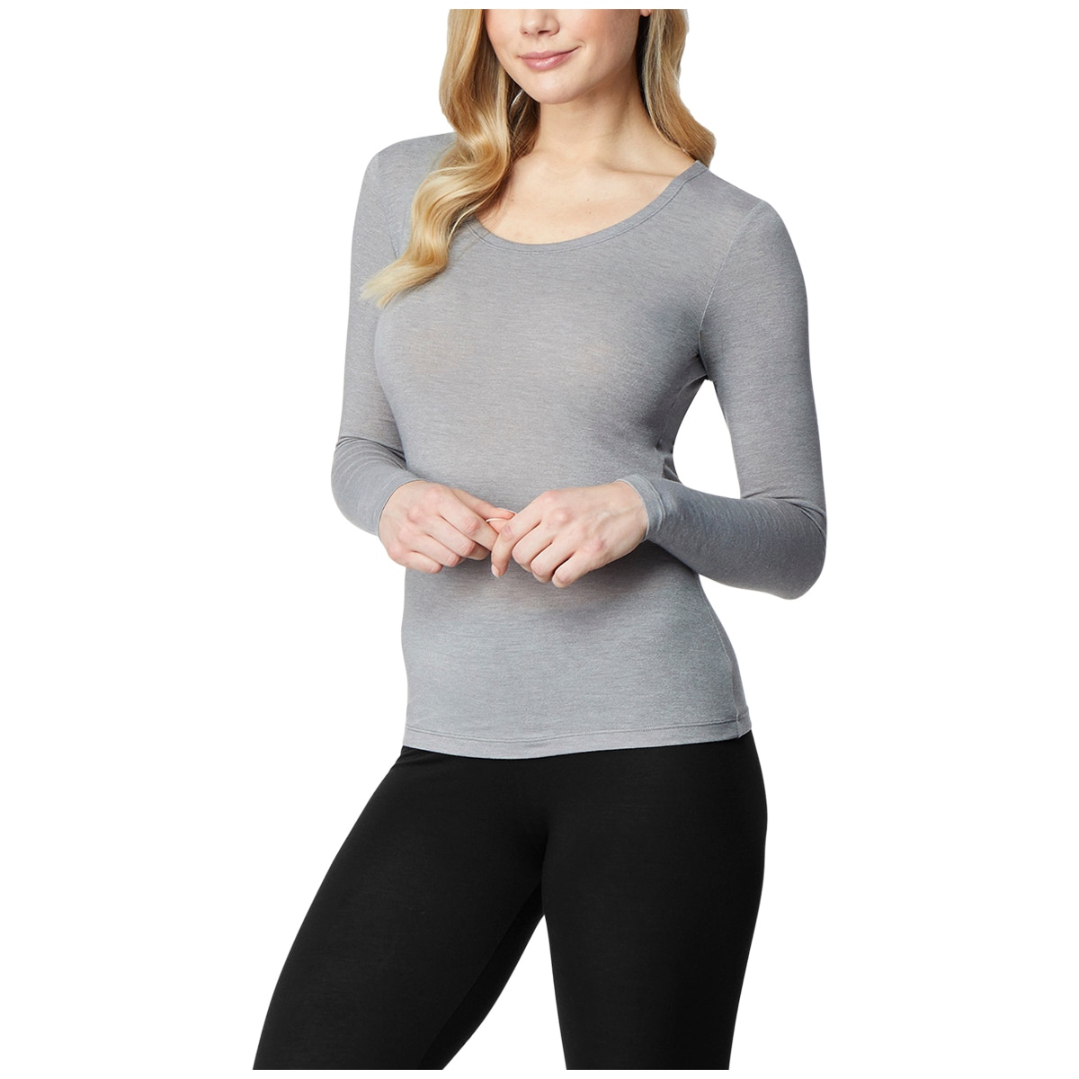32 Degree Women's Heat Long Sleeve Top 2 pack - Grey