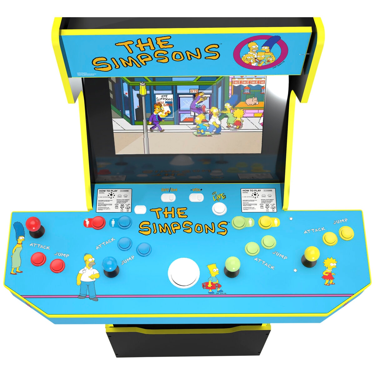 Arcade1Up The Simpson Arcade Machine with Stool & Wi-Fi