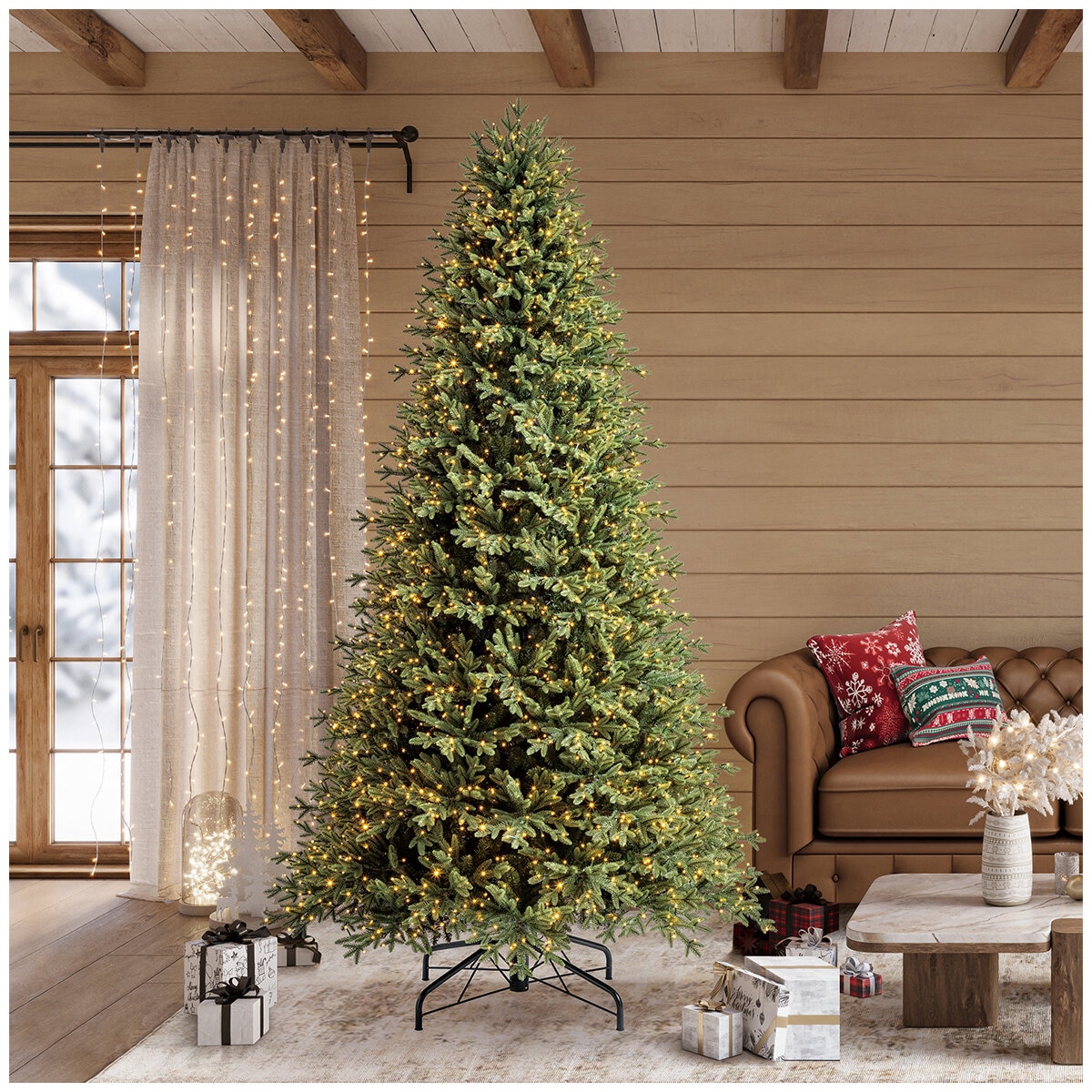 Pre-Lit Aspen Artificial Christmas Tree 2.74m