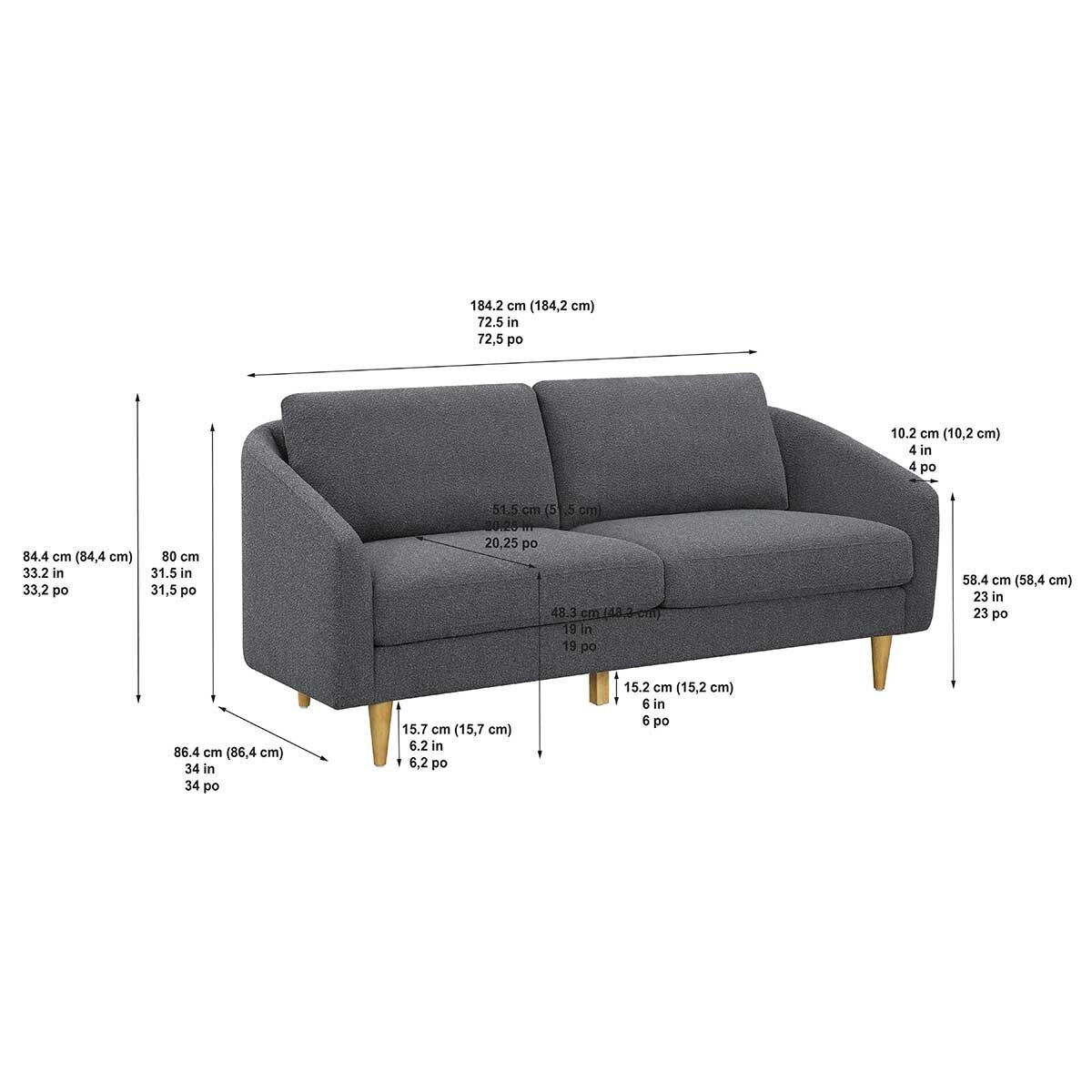 Thomasville Fabric Sofa