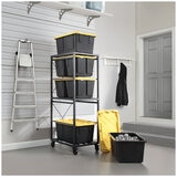 Gorilla 5-Tier Rolling Bin Rack Gorilla 5-Tier Rolling Bin Rack