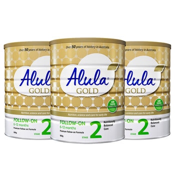 Alula Gold Stage 2 Infant Formula 3 x 900g