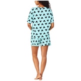 Mickey & Minnie Women's Pyjama Set 2 Piece - Blue