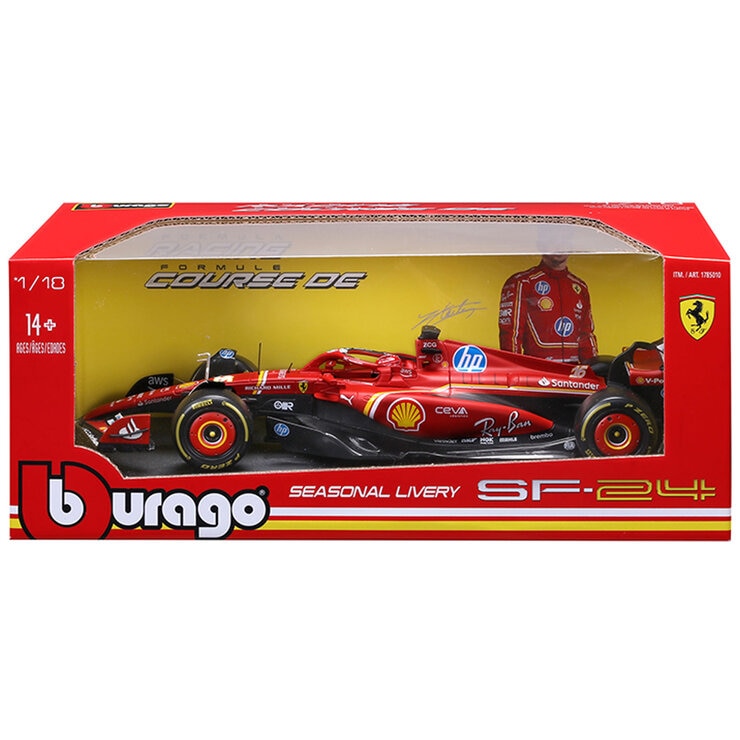 Maisto 1:18 Scale Formula 1 Diecast Cars Ferrari SF-24 2024 Charles Leclerc