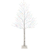 Faux Birch Tree with LED Lights 2.28m