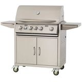 Urban Islands  304 Stainless Steel 30" 4 Burner Grill Cart LP