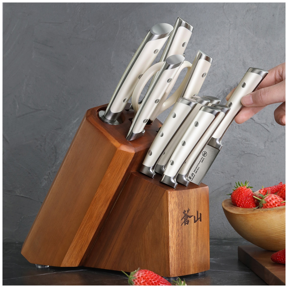 Cangshan S1 Series German Steel Forged 12-Piece Knife Block Set