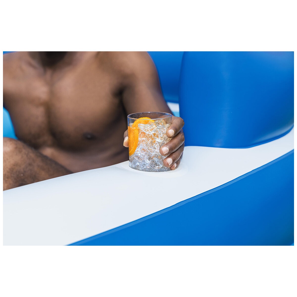 H2OGO! Inflatable Family Lounge Pool 305 x 218 x 69cm